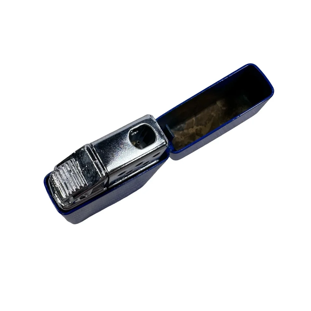 Vintage You've Got Merit Cigarette Lighter‎ Blue Smoking Advertising Metal New